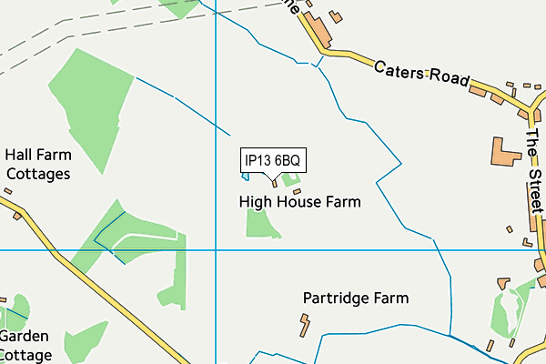 IP13 6BQ map - OS VectorMap District (Ordnance Survey)