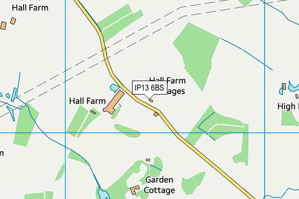 IP13 6BS map - OS VectorMap District (Ordnance Survey)