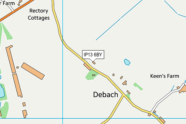 IP13 6BY map - OS VectorMap District (Ordnance Survey)