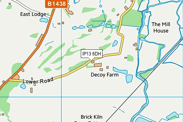 IP13 6DH map - OS VectorMap District (Ordnance Survey)