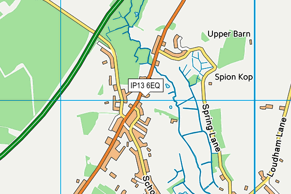 IP13 6EQ map - OS VectorMap District (Ordnance Survey)