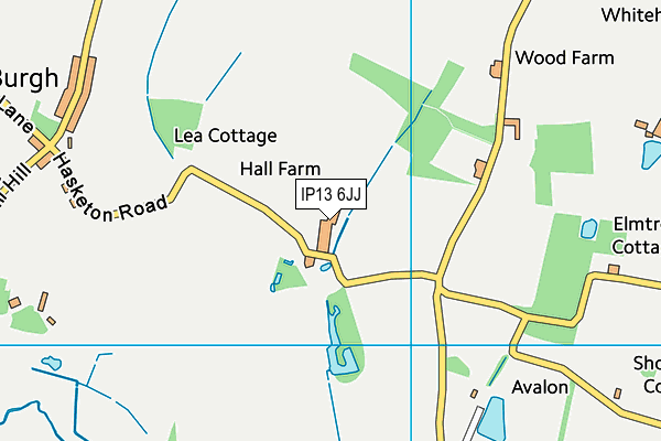 IP13 6JJ map - OS VectorMap District (Ordnance Survey)