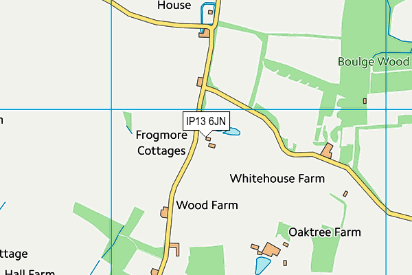 IP13 6JN map - OS VectorMap District (Ordnance Survey)