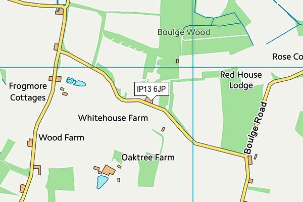 IP13 6JP map - OS VectorMap District (Ordnance Survey)