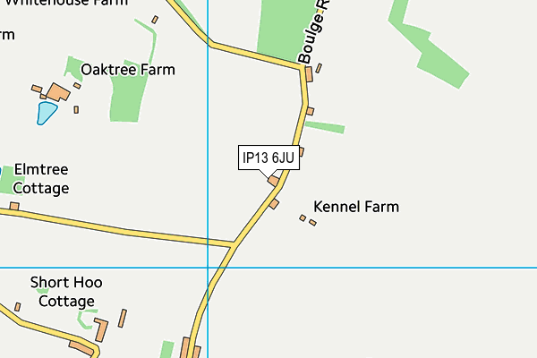 IP13 6JU map - OS VectorMap District (Ordnance Survey)