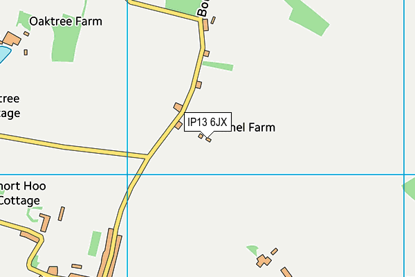 IP13 6JX map - OS VectorMap District (Ordnance Survey)