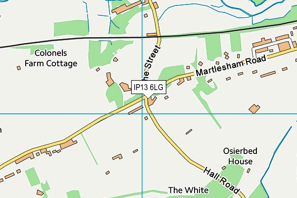 IP13 6LG map - OS VectorMap District (Ordnance Survey)