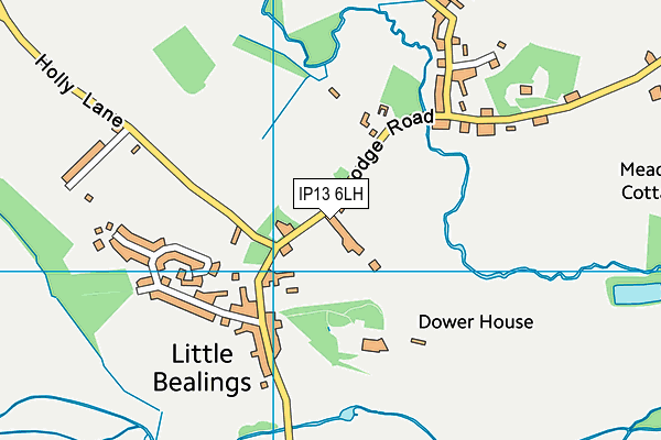 IP13 6LH map - OS VectorMap District (Ordnance Survey)