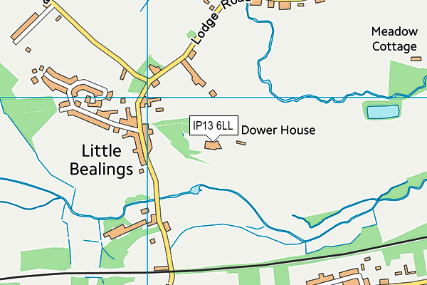 IP13 6LL map - OS VectorMap District (Ordnance Survey)