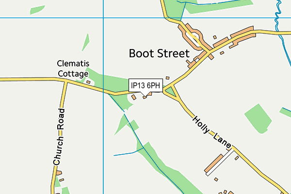 IP13 6PH map - OS VectorMap District (Ordnance Survey)
