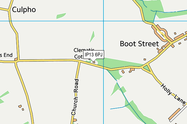 IP13 6PJ map - OS VectorMap District (Ordnance Survey)