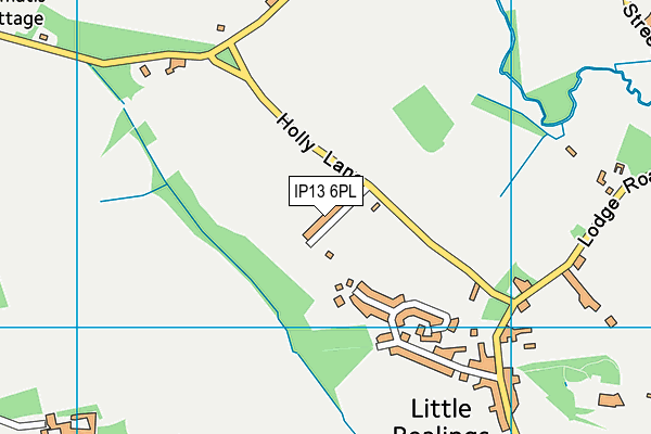 IP13 6PL map - OS VectorMap District (Ordnance Survey)