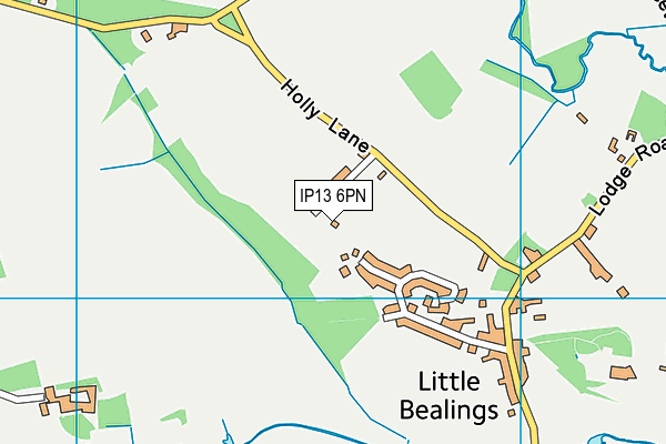 IP13 6PN map - OS VectorMap District (Ordnance Survey)