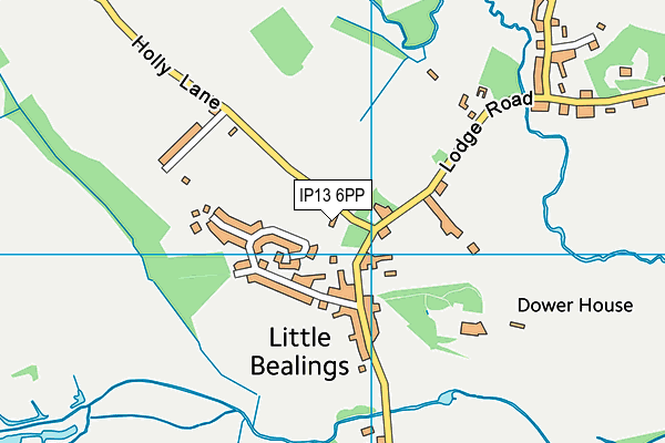 IP13 6PP map - OS VectorMap District (Ordnance Survey)
