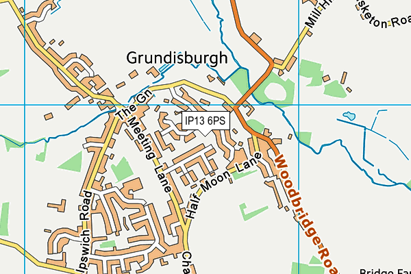 IP13 6PS map - OS VectorMap District (Ordnance Survey)