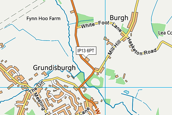 IP13 6PT map - OS VectorMap District (Ordnance Survey)