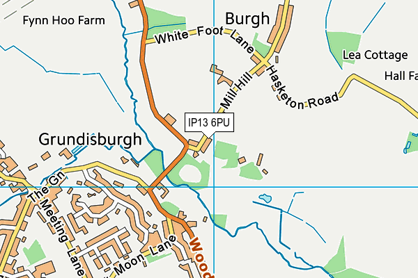 IP13 6PU map - OS VectorMap District (Ordnance Survey)