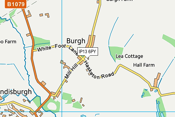 IP13 6PY map - OS VectorMap District (Ordnance Survey)