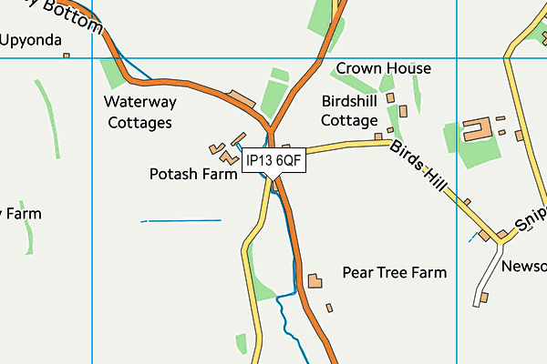 IP13 6QF map - OS VectorMap District (Ordnance Survey)