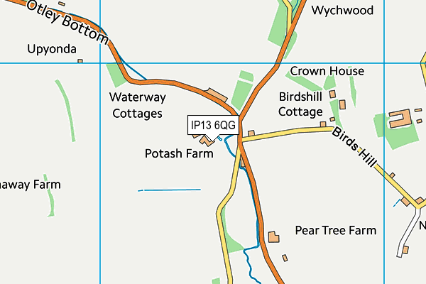 IP13 6QG map - OS VectorMap District (Ordnance Survey)