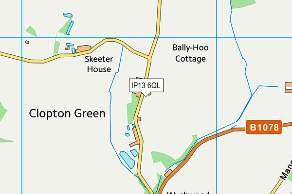 IP13 6QL map - OS VectorMap District (Ordnance Survey)