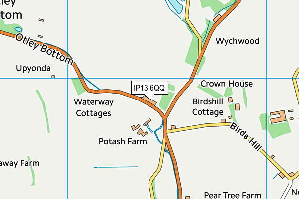 IP13 6QQ map - OS VectorMap District (Ordnance Survey)