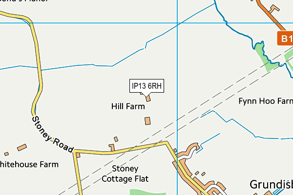 IP13 6RH map - OS VectorMap District (Ordnance Survey)