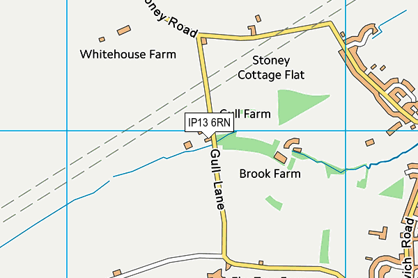 IP13 6RN map - OS VectorMap District (Ordnance Survey)
