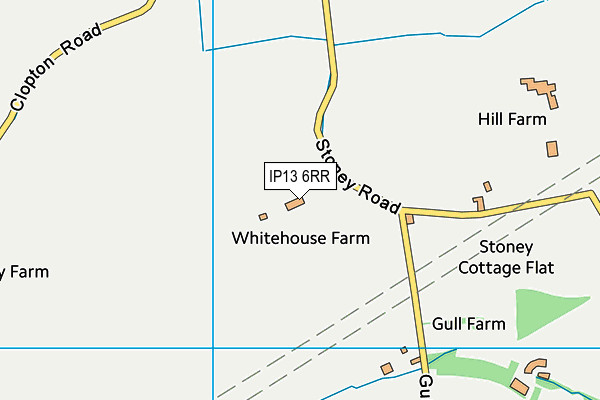 IP13 6RR map - OS VectorMap District (Ordnance Survey)