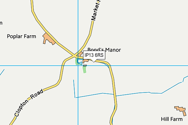 IP13 6RS map - OS VectorMap District (Ordnance Survey)