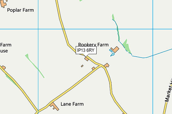 IP13 6RY map - OS VectorMap District (Ordnance Survey)