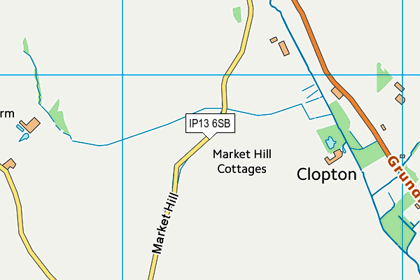 IP13 6SB map - OS VectorMap District (Ordnance Survey)