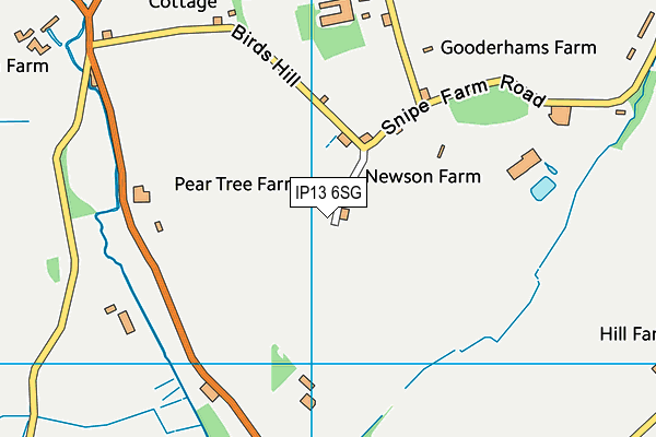 IP13 6SG map - OS VectorMap District (Ordnance Survey)