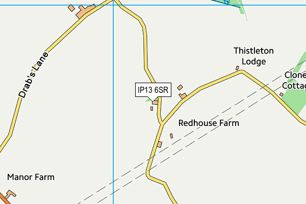 IP13 6SR map - OS VectorMap District (Ordnance Survey)