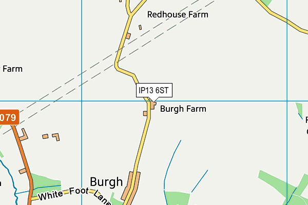 IP13 6ST map - OS VectorMap District (Ordnance Survey)