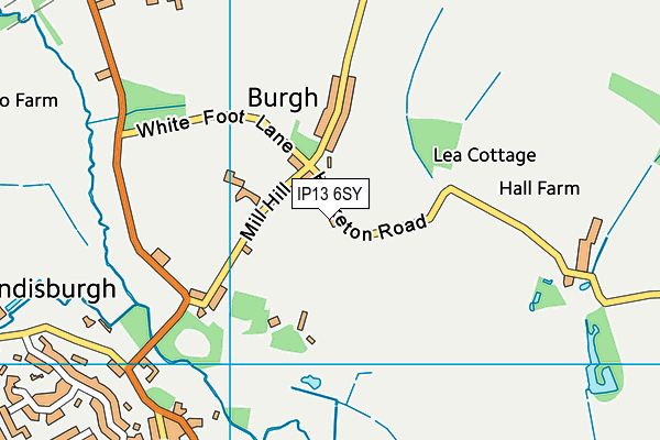 IP13 6SY map - OS VectorMap District (Ordnance Survey)