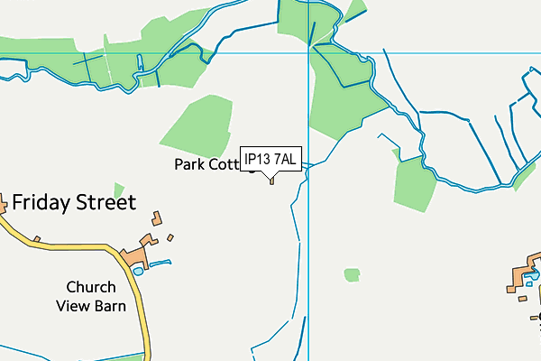 IP13 7AL map - OS VectorMap District (Ordnance Survey)