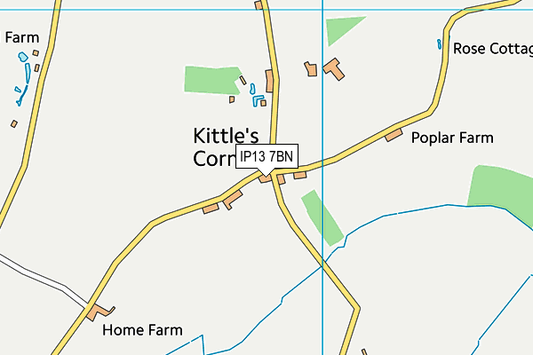 IP13 7BN map - OS VectorMap District (Ordnance Survey)