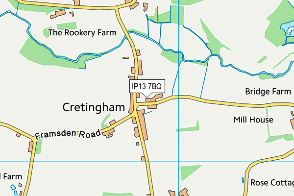 IP13 7BQ map - OS VectorMap District (Ordnance Survey)