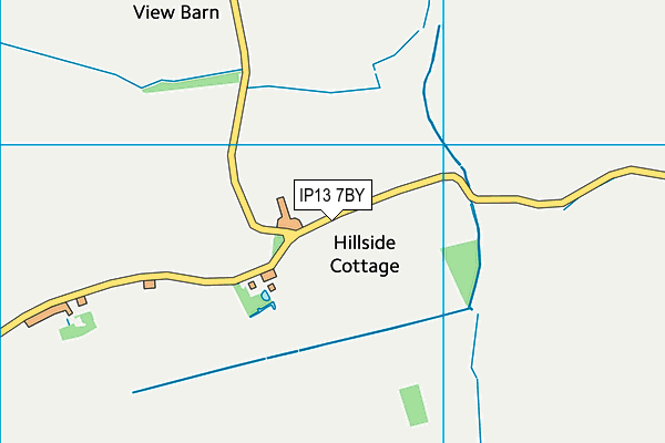 IP13 7BY map - OS VectorMap District (Ordnance Survey)