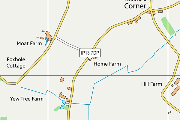 IP13 7DP map - OS VectorMap District (Ordnance Survey)