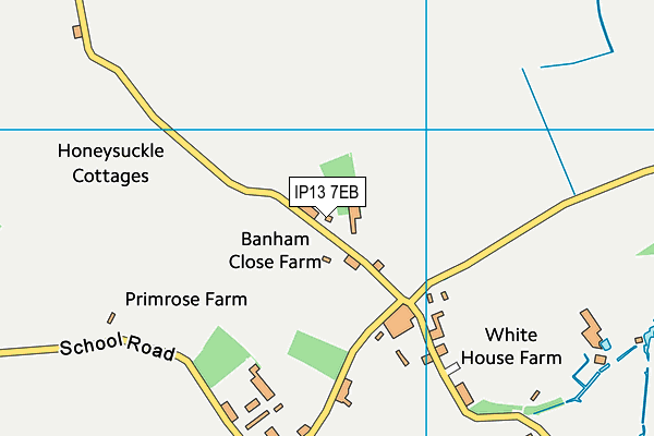 IP13 7EB map - OS VectorMap District (Ordnance Survey)