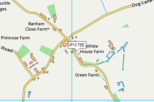 IP13 7EE map - OS VectorMap District (Ordnance Survey)