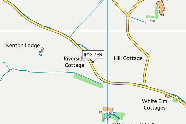 IP13 7ER map - OS VectorMap District (Ordnance Survey)