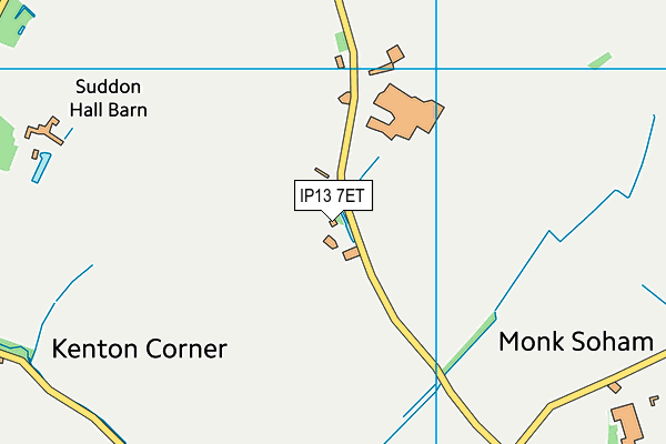 IP13 7ET map - OS VectorMap District (Ordnance Survey)