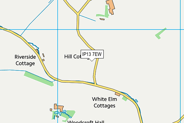 IP13 7EW map - OS VectorMap District (Ordnance Survey)