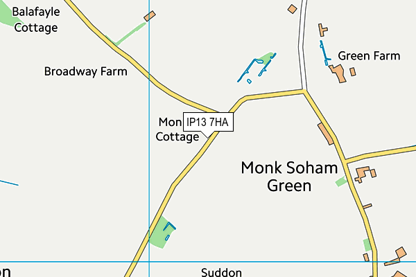 IP13 7HA map - OS VectorMap District (Ordnance Survey)