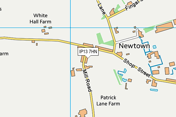 IP13 7HN map - OS VectorMap District (Ordnance Survey)