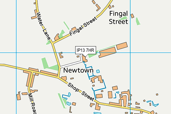 IP13 7HR map - OS VectorMap District (Ordnance Survey)