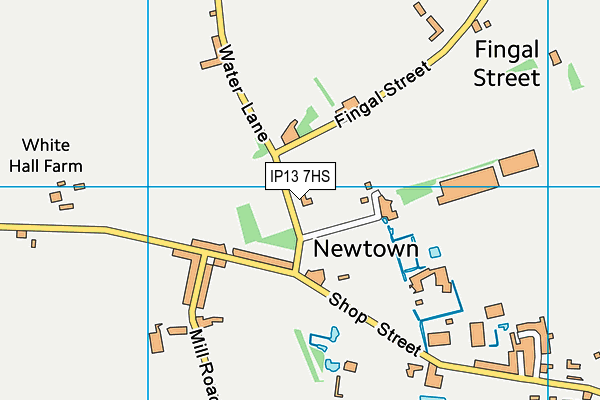 IP13 7HS map - OS VectorMap District (Ordnance Survey)